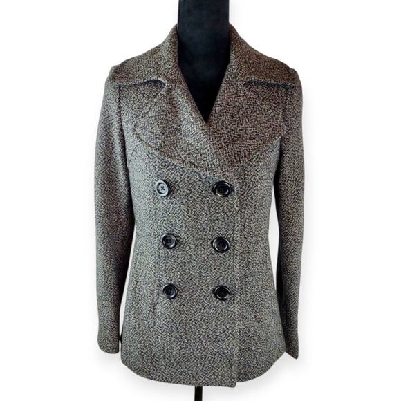 LONDON FOG Women's Coat Jacket Blazer Grey Small Polyester Wool Winter Formal - Picture 1 of 4